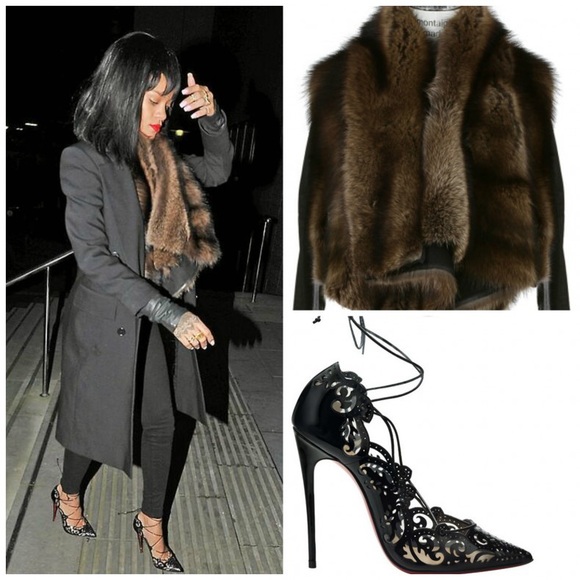 Christin Louboutin Impera heel in Black seen on Kylie Jenner and Rihanna - Picture 6 of 7